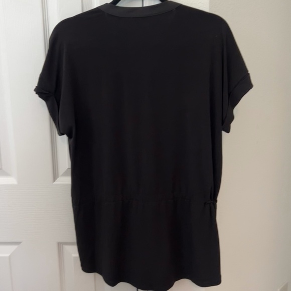 🖤 Chic Calvin Klein Black Drawstring Blouse - Size Medium 🖤 - Picture 7 of 11